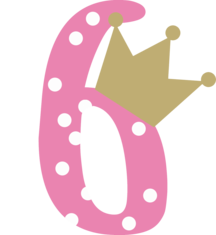 Sechs Krone Mädchen Sechster