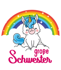 Ich bin die große Schwester - Einhorn