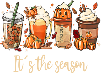 It's the Season - Herbst Blätter Kürbis Heißgetränke Gewürze