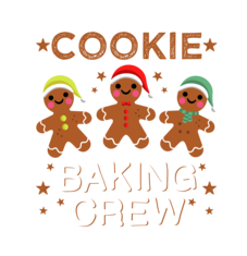 Christmas Cookie Baking Crew personalisiert I Weihnachtsbäckerei