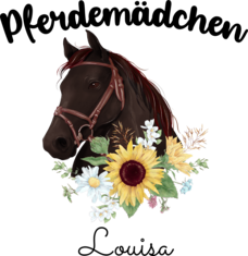 Pferdekopf mit Name personalisiert I Geschenk Pferdemädchen I Geldgeschenk Pferde Mädchen