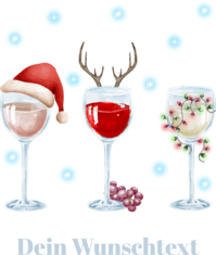 Weingläser Weihnachten