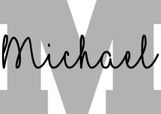 Anfangsbuchstaben Name I Persönliches Geschenk Personalisiert mit Namen bedrucken I Initialen I Custom Buchstabe I Wunschname