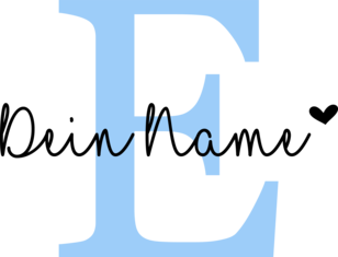 Name anpassbar Buchstabe Herzchen I Geschenk Initialen