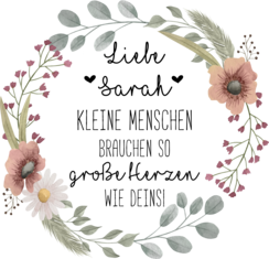 Kleine Menschen brauchen so große Herzen wie deins | Erzieherin Geschenk | Tagesmutter Geschenke | Krippe Abschiedsgeschenk KiGa