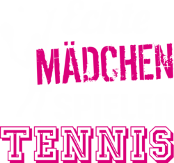 Echte Mädchen spielen Tennis
