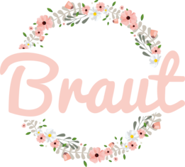 Braut Motiv Blumenkranz