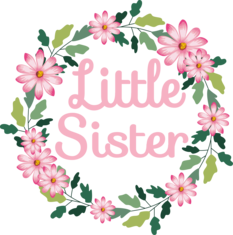 Little Sister mit Blumenkranz