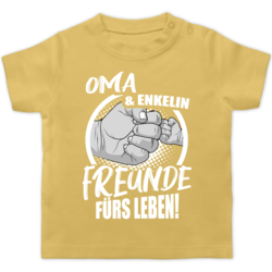 Partner-Look Familie Baby Baby T-Shirt Kurzarm Oma /& Enkel Freunde f/ürs Leben! Shirtracer