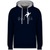 Navy Blau/Grau meliert