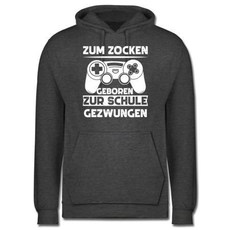 zum zocken geboren zur Schule gezwungen Langarmshirt zum zocken geboren zur Schule gezwungen Langarmshirt