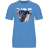 Blau meliert