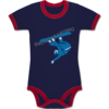 Navy Blau/Rot