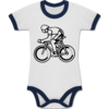 Weiß/Navy Blau