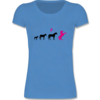 Blau meliert