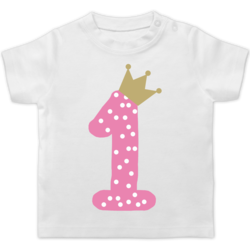 2 Geburtstag M/ädchen Krone Sterne Baby T-Shirt Langarm Geburtstag Baby Shirtracer