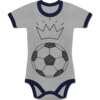 Grau meliert/Navy Blau