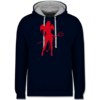 Navy Blau/Grau meliert
