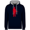 Navy Blau/Grau meliert