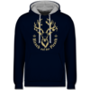 Navy Blau/Grau meliert