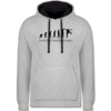 Grau meliert/Navy Blau