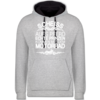 Grau meliert/Navy Blau
