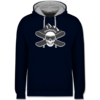 Navy Blau/Grau meliert