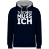 Navy Blau/Grau meliert
