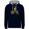 Navy Blau/Grau meliert