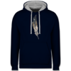 Navy Blau/Grau meliert