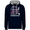 Navy Blau/Grau meliert