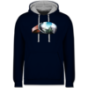Navy Blau/Grau meliert