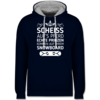 Navy Blau/Grau meliert