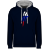 Navy Blau/Grau meliert
