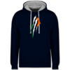Navy Blau/Grau meliert