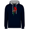 Navy Blau/Grau meliert