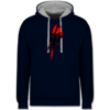 Navy Blau/Grau meliert