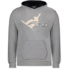 Grau meliert/Navy Blau