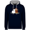 Navy Blau/Grau meliert
