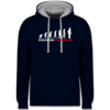 Navy Blau/Grau meliert