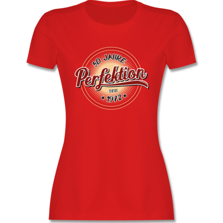 Geburtstag 50 Jahre Perfektion seit 1971 Tailliertes Tshirt f/ür Damen und Frauen T-Shirt Shirtracer