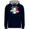 Navy Blau/Grau meliert