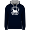 Navy Blau/Grau meliert