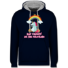 Navy Blau/Grau meliert