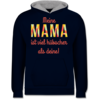 Navy Blau/Grau meliert