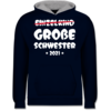 Navy Blau/Grau meliert