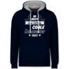 Navy Blau/Grau meliert