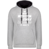 Grau meliert/Navy Blau