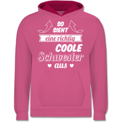 Kinder Pullover Shirtracer Geschwister Schwester Lieblingsschwester mit Eulen schwarz