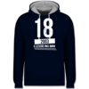 Navy Blau/Grau meliert